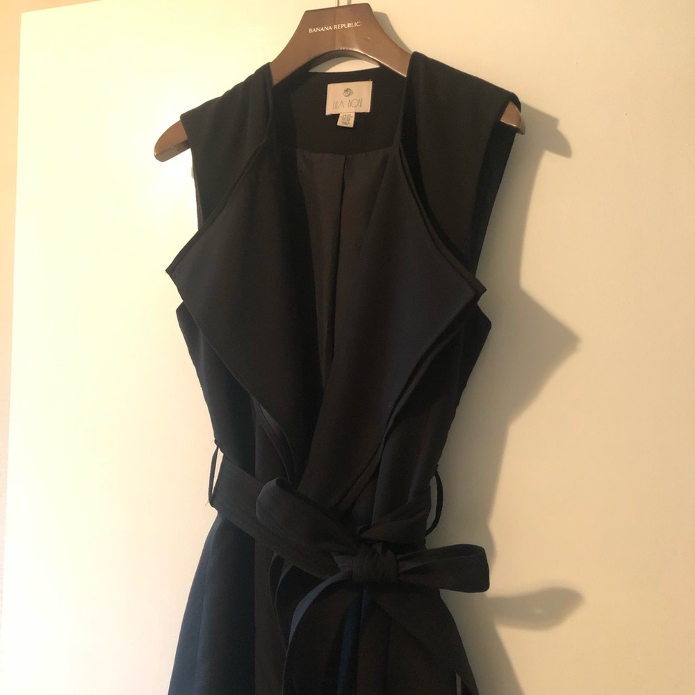 Lila Rose black wrap jacket with belt